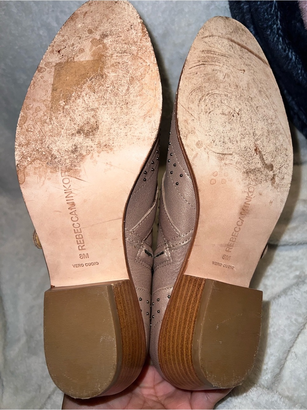 Rebecca minkoff studded ankle booties in woman size 8 - Picture 7 of 7